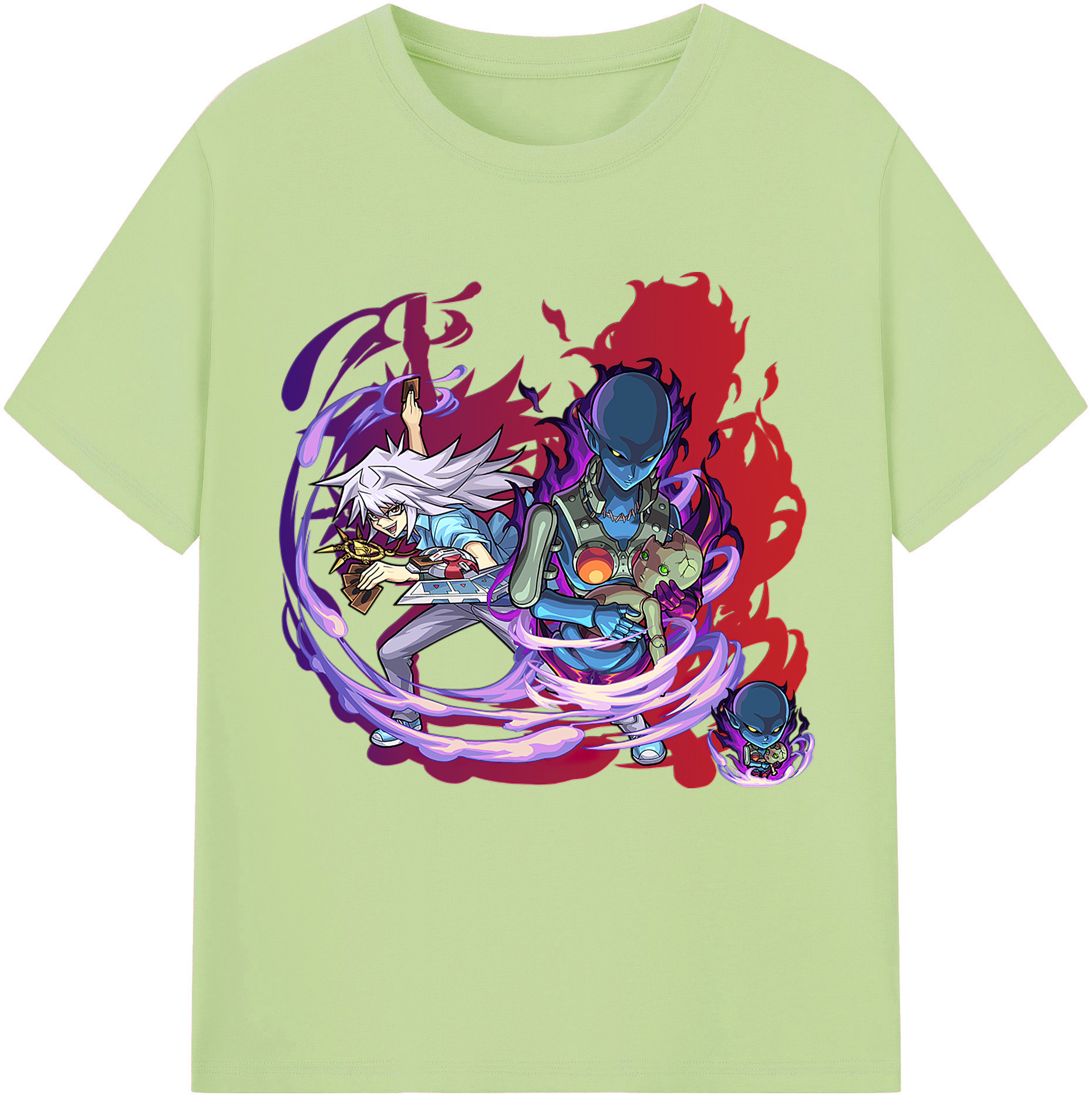 （画像用） 遊☆戯☆王 Yu-Gi-Oh! 綿100％半袖Tシャツ（フロントプリント）